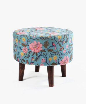 Umi Chindi Puffy Stool For Living Room